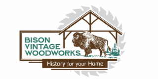 BISON VINTAGE WOODWORKS HISTORY FOR YOUR HOME logo