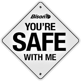 BISON YOU'RE SAFE WITH ME logo