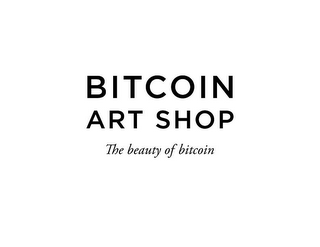 BITCOIN ART SHOP THE BEAUTY OF BITCOIN logo