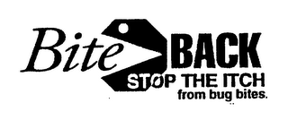 BITE BACK STOP THE ITCH FROM BUG BITES logo