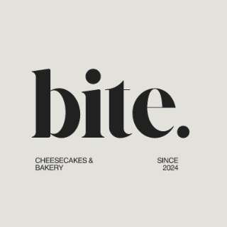 BITE. CHEESECAKES & BAKERY SINCE 2024 logo