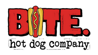 BITE. HOT DOG COMPANY logo