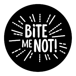 "BITE ME NOT!" logo