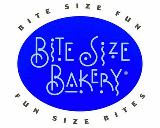 BITE SIZE BAKERY BITE SIZE FUN FUN SIZE BITES logo