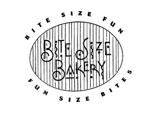 BITE SIZE BAKERY BITE SIZE FUN FUN SIZEBITES logo