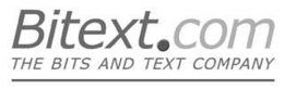 BITEXT.COM THE BITS AND TEXT COMPANY logo