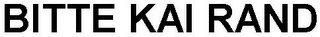 BITTE KAI RAND logo