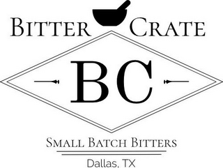 BITTER CRATE BC SMALL BATCH BITTERS DALLAS, TX logo