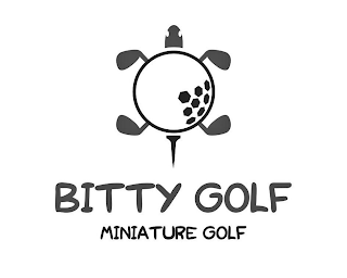 BITTY GOLF MINIATURE GOLF logo