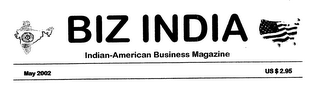 BIZ INDIA INDIAN-AMERICAN BUSINESS MAGAZINE logo