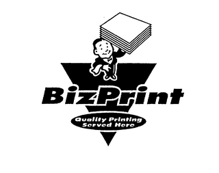 BIZPRINT QUALITY PRINTING SERVED HERE logo