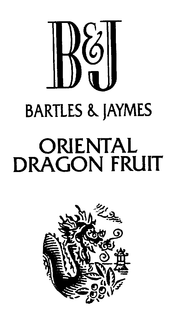 B&J BARTLES & JAYMES ORIENTAL DRAGON FRUIT logo
