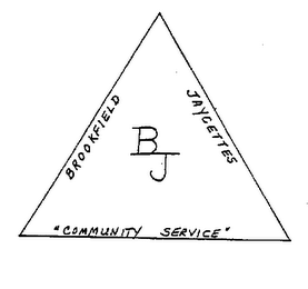 BJ BROOKFIELD JAYCETTES "COMMUNITY SERVICE" logo