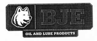 BJE OIL AND LUBE PRODUCTS logo