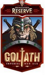 BJ'S BREWMASTER RESERVE GOLIATH IMPERIAL RED ALE logo