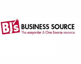 BJ'S BUSINESS SOURCE THE EASY ORDER & ONE SOURCE RESOURCE logo