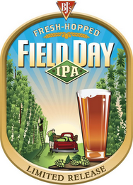 BJ'S FRESH-HOPPED FIELD DAY IPA LIMITED RELEASE logo