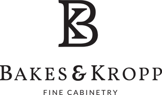 BK BAKES & KROPP FINE CABINETRY logo