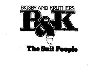 B&K BIGSBY AND KRUTHERS THE SUIT PEOPLE logo