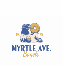 BK BK NY MYRTLE AVE. BAGELS logo