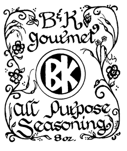 B&K GOURMET ALL PURPOSE SEASONING logo
