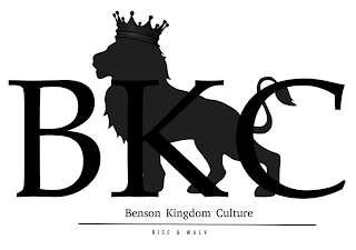 BKC BENSON KINGDOM CULTURE RISE & WALK logo