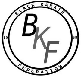 BKF BLACK KARATE FEDERATION 19 69 logo