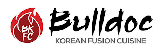 BKFC BULLDOC KOREAN FUSION CUISINE logo