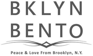 BKLYN BENTO PEACE & LOVE FROM BROOKLYN, N.Y. logo