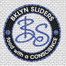 BKLYN SLIDERS BS FOOD WITH A CONSCIENCE logo