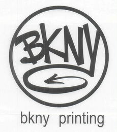 BKNY BKNY PRINTING logo