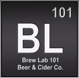 BL BREW LAB 101 BEER & CIDER CO. logo