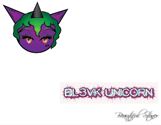 BL3VK UNICORN BEAUTIFUL STONER logo