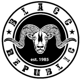 BLACC REPUBLIC EST. 1985 logo