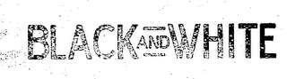 BLACK AND WHITE logo