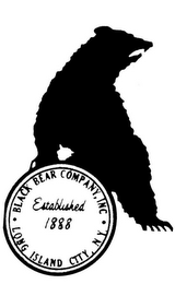 · BLACK BEAR COMPANY, INC. · LONG ISLAND CITY, N.Y. ESTABLISHED 1888 logo