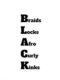BLACK BRAIDS LOCKS AFRO CURLY KINKS logo