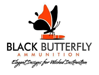 BLACK BUTTERFLY AMMUNITION ELEGANT DESIGNS FOR WICKED DESTRUCTION TM logo
