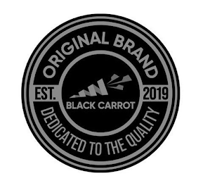 BLACK CARROT ORIGINAL BRAND EST. 2019 DEDICATED TO THE QUALITY logo