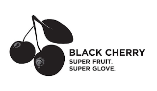 BLACK CHERRY SUPER FRUIT. SUPER GLOVE. logo