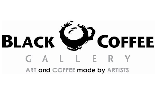 BLACK COFFEE GALLERY ART AND COFFEE MADE BY ARTISTS logo