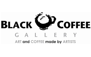 BLACK COFFEE GALLERY ART AND COFFEE MADE BY ARTISTS logo