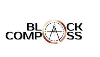 BLACK COMPASS N E S W logo