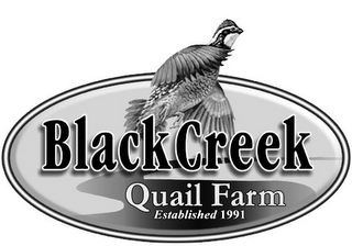 BLACK CREEK QUAIL FARM ESTABLISHED 1991 logo