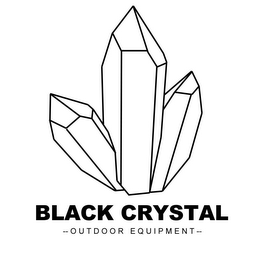 BLACK CRYSTAL --OUTDOOR EQUIPMENT-- logo