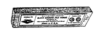 BLACK DIAMOND FILE WORKS G & H BARNETT COMPANY WARRANTED BEST REFINED CAST STEEL MADE IN U.S.A. ESTABLISHED 1863 logo