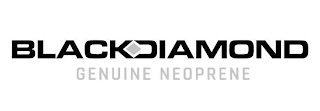 BLACK DIAMOND GENUINE NEOPRENE logo