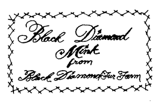 BLACK DIAMOND MINK FROM BLACK DIAMOND FUR FARM