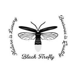 BLACK FIREFLY NATURE IS EVERYTHING BEESWAX IS QUALITY logo