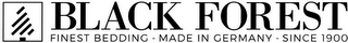 BLACK FOREST FINEST BEDDING - MADE IN GERMANY - SINCE 1900 logo